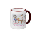 ¡Pinte el mundo con amor! Tazas