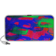 Pintura abstracta de neón intrépida de la acuarela sistema altavoz