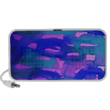Pintura abstracta de neón intrépida de la acuarela portátil altavoz