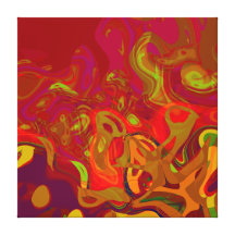 Pintura abstrata informal - AB-0456A Impressão De Canvas Esticada