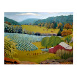 Pintura al óleo del paisaje del viñedo de Missouri Tarjeta Postal