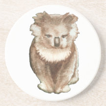 Pintura australiana de la koala posavasos cerveza