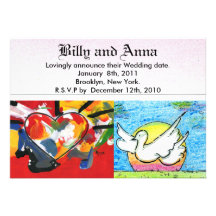 Pintura de acrílico firmada original máxima del es invitación personalizada