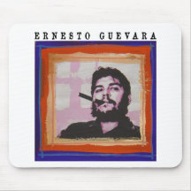 Pintura de Che Guevara Alfombrillas De Ratón
