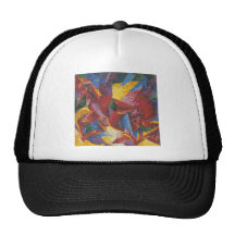 Pintura de género de los futuristas gorra