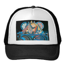 Pintura de género de los futuristas gorra