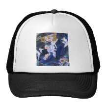 Pintura de género de los futuristas gorra