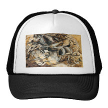 Pintura de género de los futuristas gorro