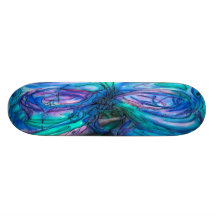 Pintura de hadas de la acuarela del árbol de la ma patines 