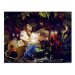 Pintura de hadas mágica de la fantasía: La gloriet Tarjetas Postales