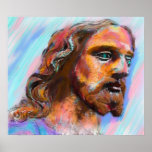 Pintura de Jesús del medio mezclado, Giclee en lon Impresiones