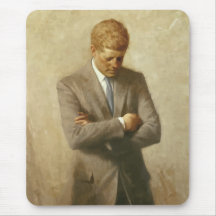 Pintura de John F. Kennedy Alfombrilla De Ratones
