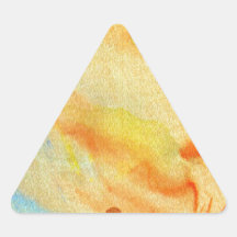 pintura de la acuarela calcomanía triangulo