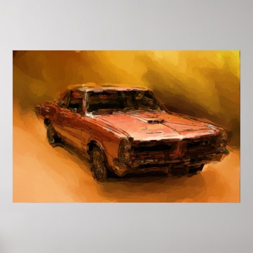 Pintura de la cabra poster