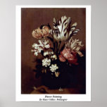 Pintura de la flor de Hans Gillisz. Bollongier Posters