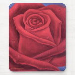 Pintura de la flor del rosa rojo - multi alfombrilla de ratones