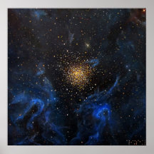 Pintura de la galaxia de la nebulosa de NGC 3603 d Posters
