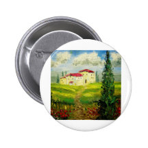 Pintura de la ladera de Toscana