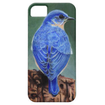 Pintura de la lona del Bluebird iPhone 5 Case-Mate Cobertura