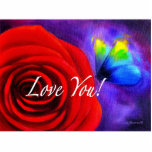 Pintura de la mariposa del rosa rojo - multi esculturas fotograficas