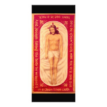 Pintura de la tarjeta del estante de Cristo Lonas Publicitarias