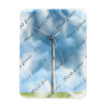 Pintura de la turbina de viento: Energía eólica: E Imán