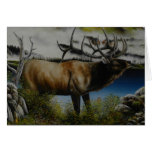 Pintura de los alces en productos adaptables felicitación