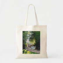 Pintura de Parc Monceau Claude Monet Bolsas Lienzo