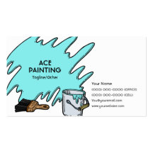 Pintura del as tarjeta de visita