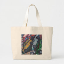 Pintura del coche del juguete bolsa de mano