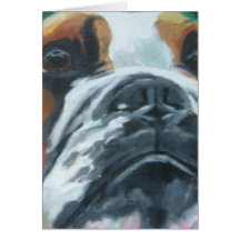 Pintura del dogo tarjeton
