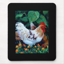 PINTURA DEL GALLO ALFOMBRILLAS DE RATON