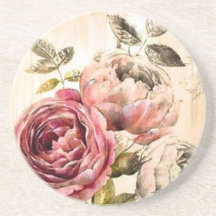 Pintura floral del Victorian hermoso Posavasos Para Bebidas