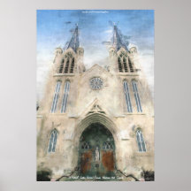 Pintura gótica de la iglesia del renacimiento de S Impresiones