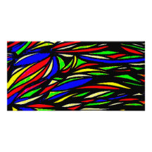 pintura mydigitalcolourful de la alga marina tarjeta personal con foto