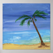 pintura pacífica del paisaje marino de Halima Impresiones