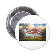 Pintura real del árbol de Poinciana