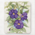 Pintura tropical púrpura de la flor - multi alfombrilla de ratones