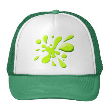 Pintura verde Splodge Gorras De Camionero