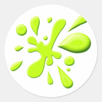 Pintura verde Splodge pegatinas
