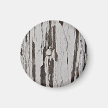 Pintura vieja en la madera imán para frigorífico