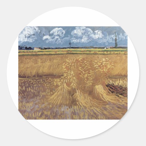 Pinturas de Van Gogh: Campo de trigo de Van Gogh Pegatina