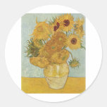 Pinturas de Van Gogh: Girasoles de Van Gogh Pegatina