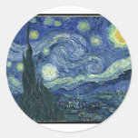 Pinturas de Van Gogh: Noche estrellada Van Gogh Pegatina