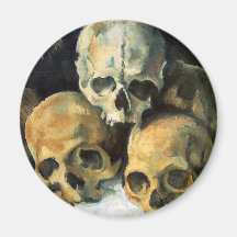 Pirámide de los cráneos Paul Cezanne Iman Para Frigorífico