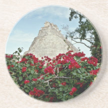Pirámide del mago con el Bougainvillea Posavasos Personalizados