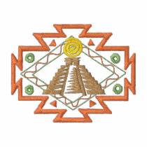 Pirámide maya camisetas bordadas