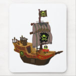 Pirata Andy en una nave Tapete De Ratones
