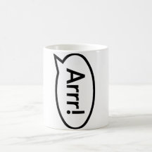 ¡Pirata Arrr! Taza - zurda