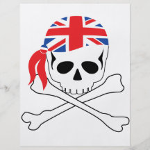 Pirata británico flyer personalizado